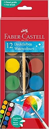 12 PASTILLES DE GOUACHE 21MM