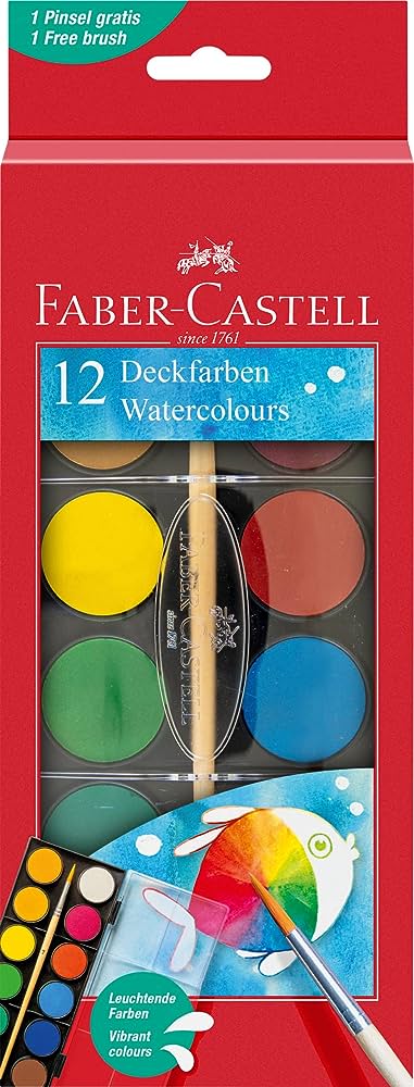 12 PASTILLES DE GOUACHE 21MM