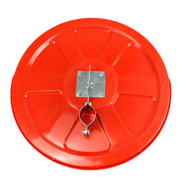 Miroir de parking rouge
