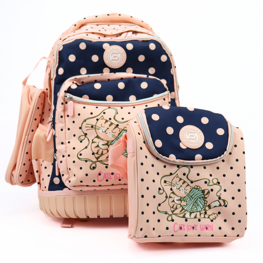 🎒✨ CARTABLE TROLLEY CATS – NOUVELLE COLLECTION (3 PIÈCES) + GOURDE OFFERTE 🎁
