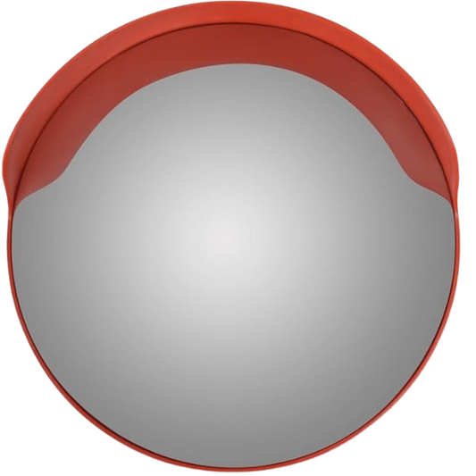 Miroir de parking rouge