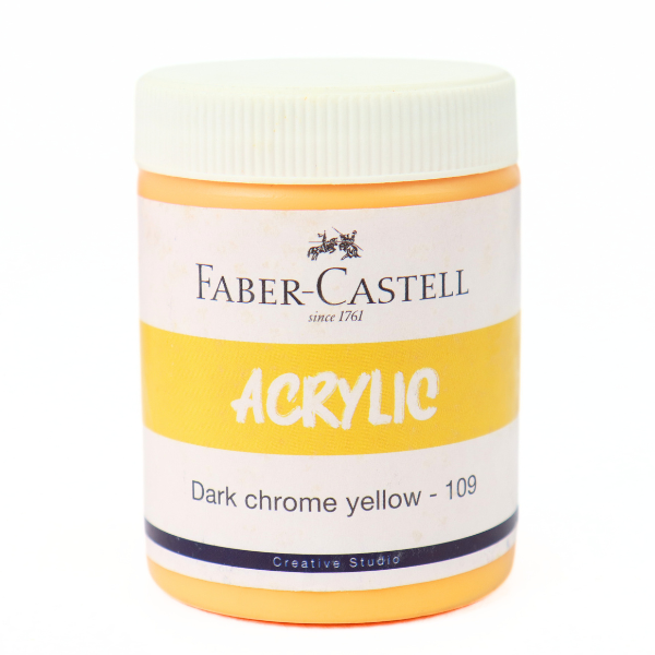 Faber Castell Acrylic - Dark chrome yellow - 109
