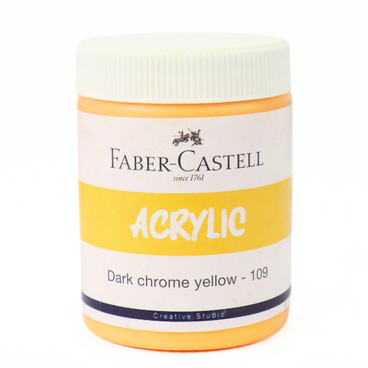 Faber Castell Acrylic - Dark chrome yellow - 109
