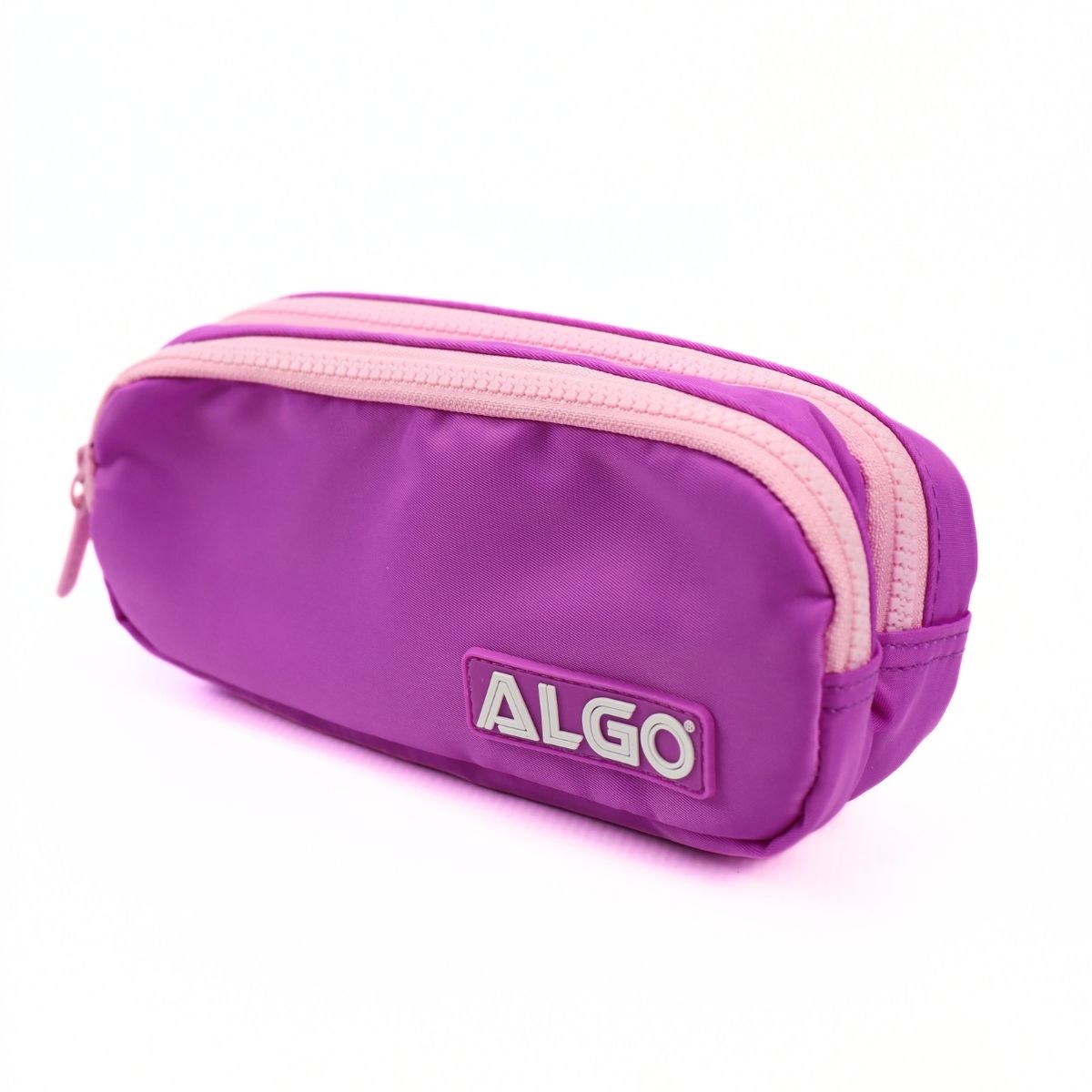 Trousse scolaire 2 poches MAUVE