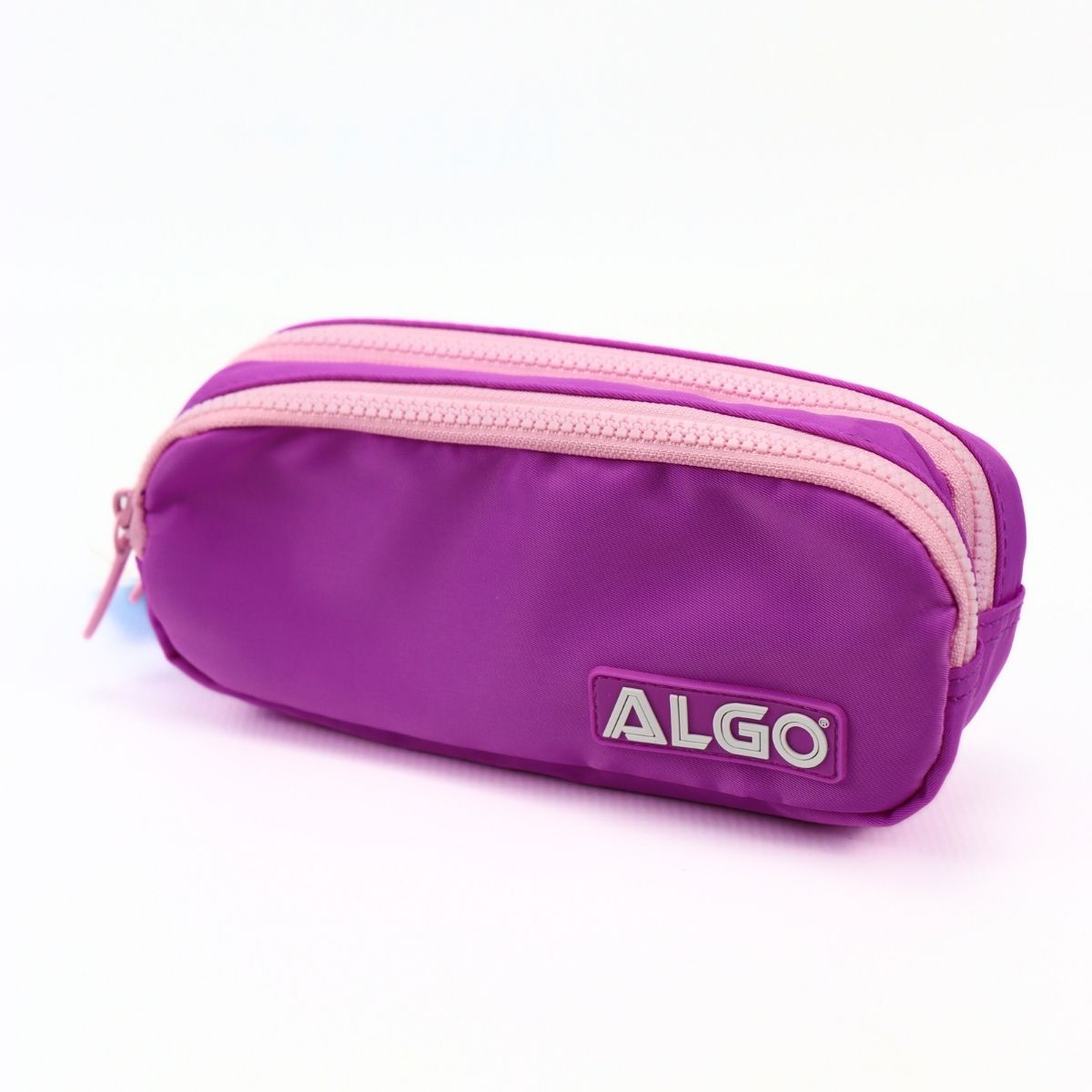 Trousse scolaire 2 poches MAUVE