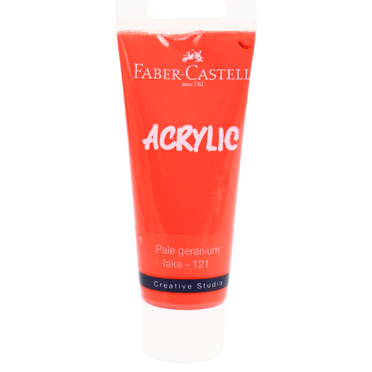 Faber castell Acrylic, Pale geranium lake - 121