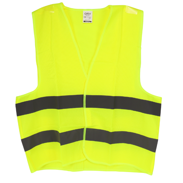 Gilet de sécurité jaune – 2 bandes réfléchissantes