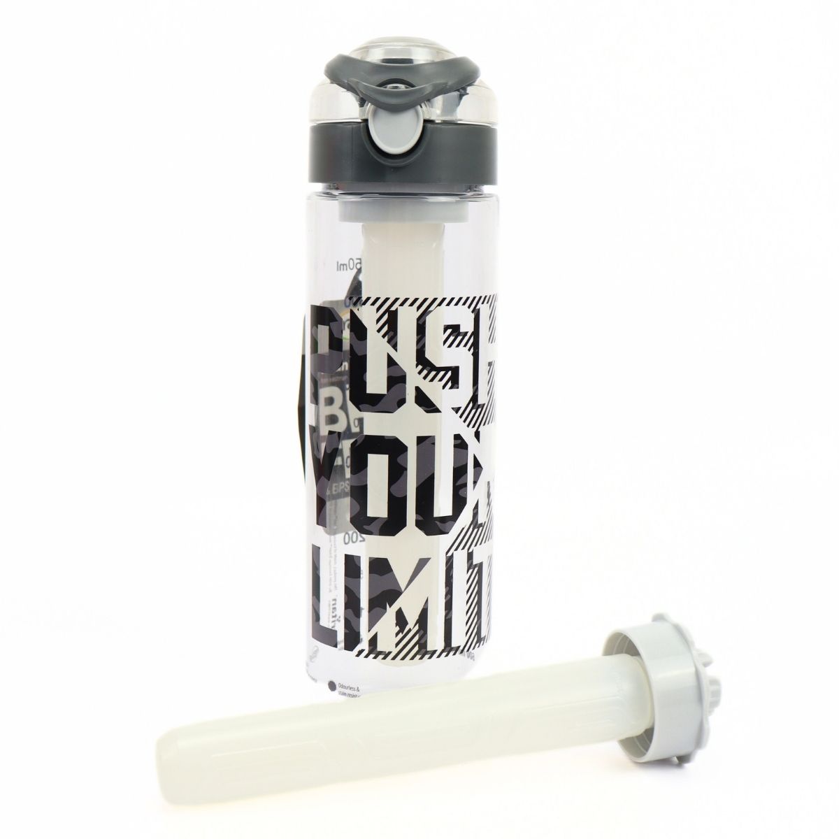 Gourde 630 ml avec tube à glaçons intégré black