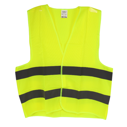 Gilet de sécurité jaune – 2 bandes réfléchissantes