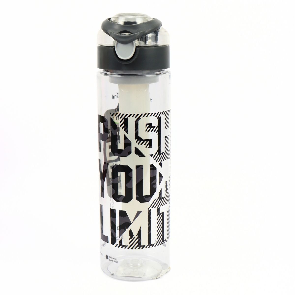 Gourde 630 ml avec tube à glaçons intégré black
