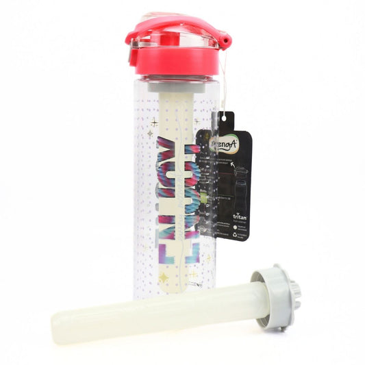 Gourde 630 ml avec tube à glaçons intégré Run