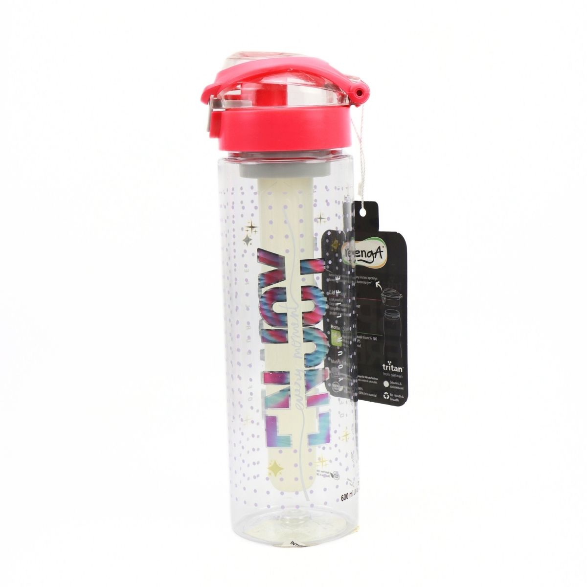 Gourde 630 ml avec tube à glaçons intégré Run