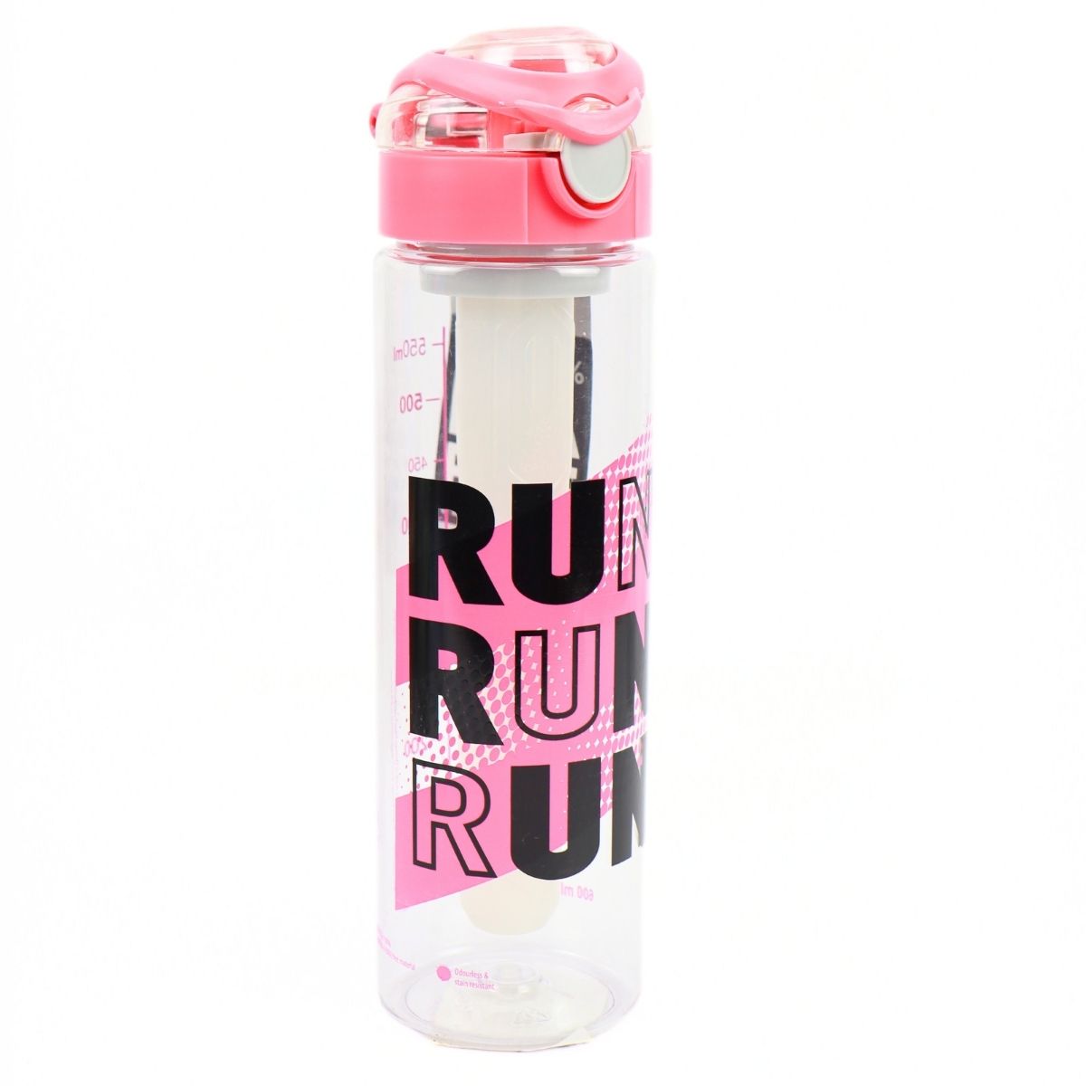 Gourde 630 ml avec tube à glaçons intégré Run