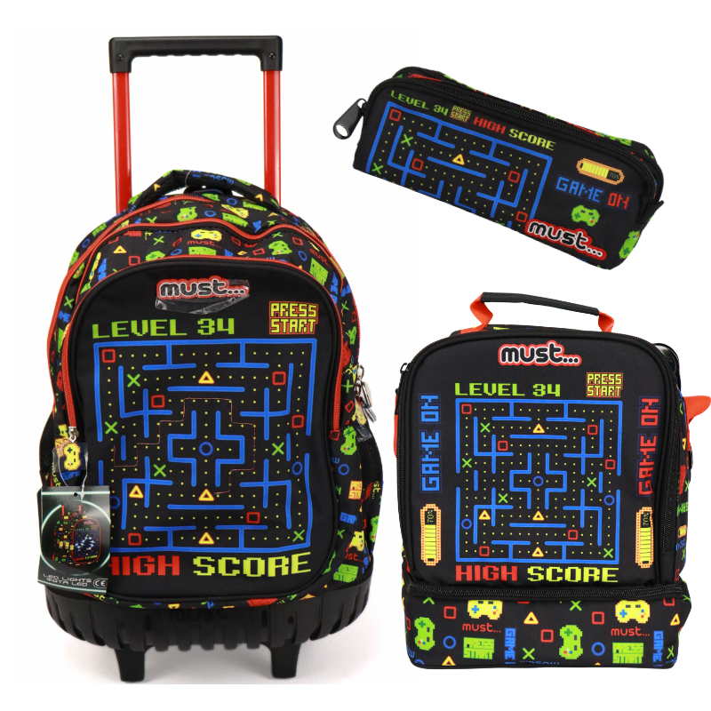 Cartable Trolley Disney Level Must Team, Sac isotherme et trousse