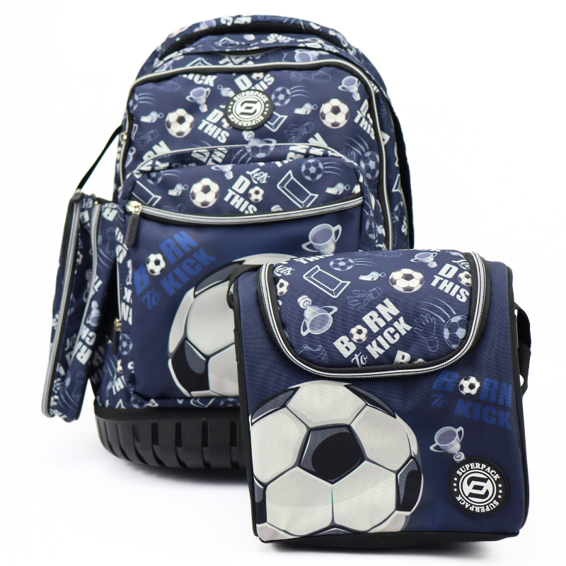🎒✨ CARTABLE TROLLEY FOOTBALL – NOUVELLE COLLECTION (3 PIÈCES) + GOURDE OFFERTE 🎁