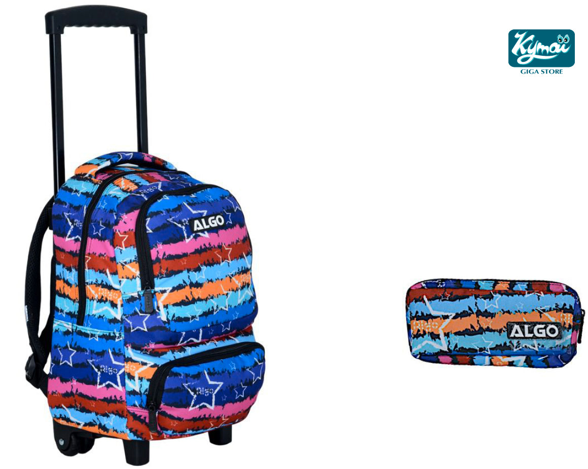 Cartable Trolley 2 Pièces 16" ALGO COLOR