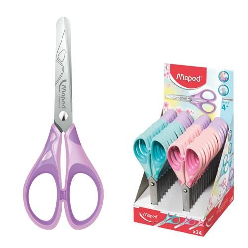 CISEAUX MAPED ESSENTIELS PASTELS 13 CM EN BLISETR