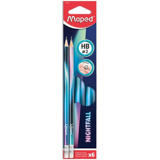 CRAYONS GRAPHITE HB NIGHTFALL  MAPED BOITE DE 12