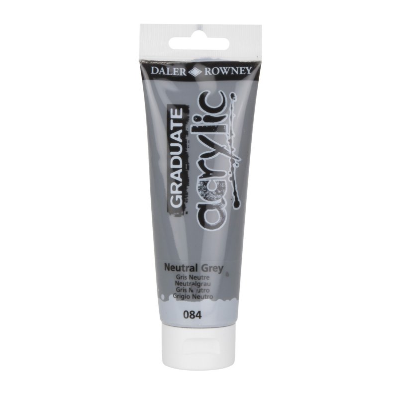 TUBE 120ML GRAD.ACRYLIC GRIS NEUTRE