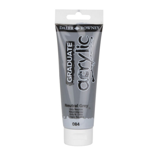 TUBE 120ML GRAD.ACRYLIC GRIS NEUTRE