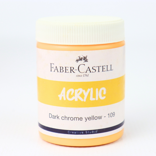 Faber Castell Acrylic - Dark chrome yellow - 109