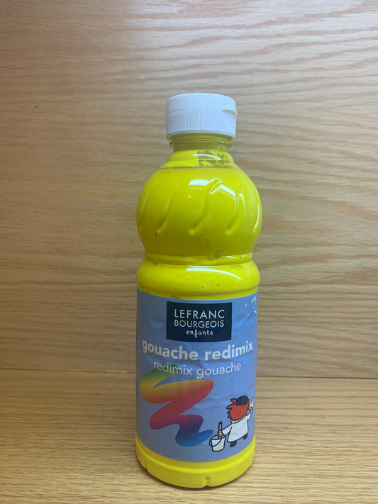 Gouache Liquide LEFRANC BOURGEOIS – 500ML – Jaune Primaire