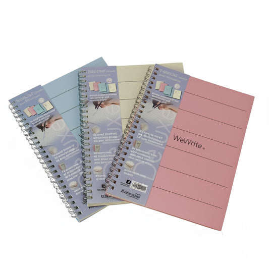 Bloc-notes A5 – 80 g/m² – 70 feuilles lignées – papier sans acide (pH neutre)