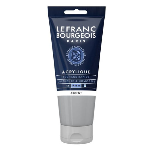 LB ACRYLIQUE FINE 80ML TUBE ARGENT