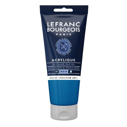 PEINTURE ACRYLIQUE FINE 80ML -  BLEU CERULEUM (IMIT)