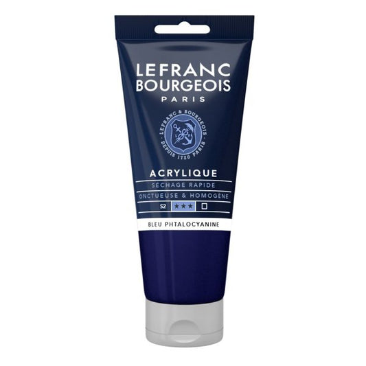 PEINTURE ACRYLIQUE FINE 80ML - BLEU PHTALOCYANINE