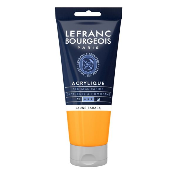 LB ACRYLIQUE FINE 80ML TUBE JAUNE SAHARA