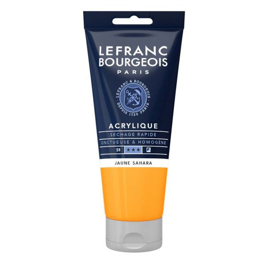 LB ACRYLIQUE FINE 80ML TUBE JAUNE SAHARA