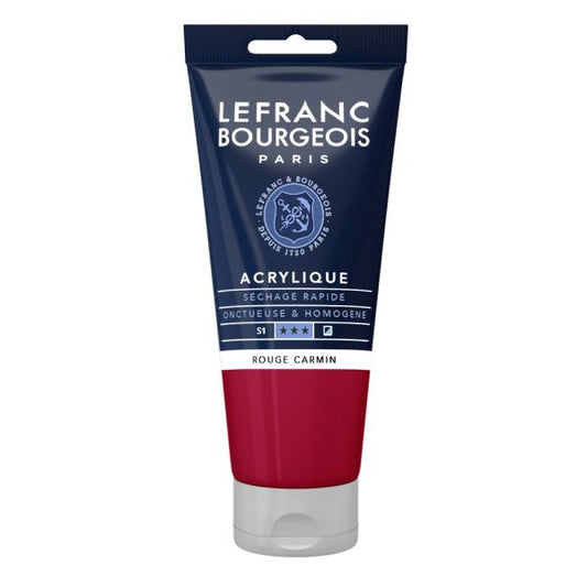 PEINTURE ACRYLIQUE FINE 80ML -  ROUGE CARMIN