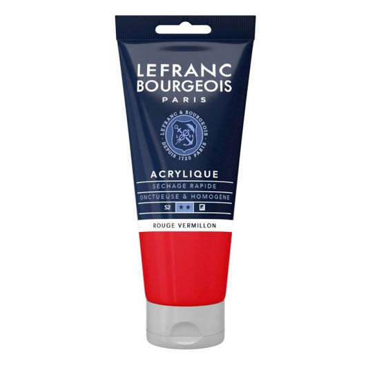 LB ACRYLIQUE FINE 80ML TUBE ROUGE VERMIL