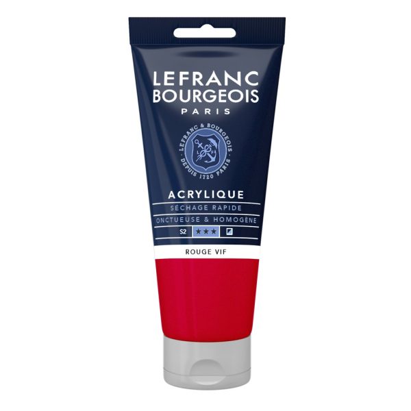 PEINTURE ACRYLIQUE FINE 80ML -  ROUGE VIF