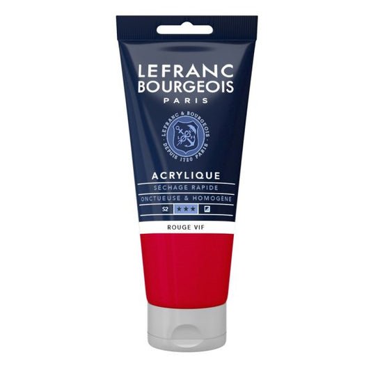 PEINTURE ACRYLIQUE FINE 80ML -  ROUGE VIF