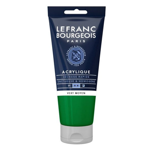 PEINTURE ACRYLIQUE FINE 80ML - VERT MOYEN