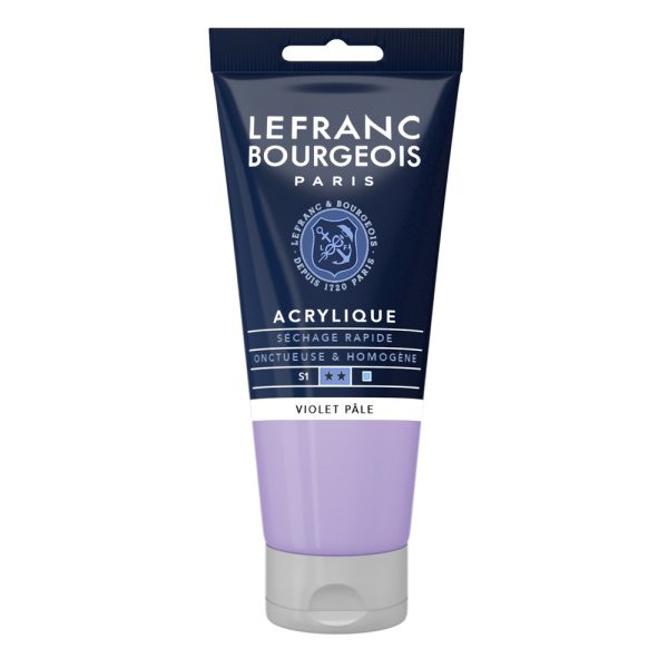 LB ACRYLIQUE FINE 80ML TUBE VIOLET PåLE