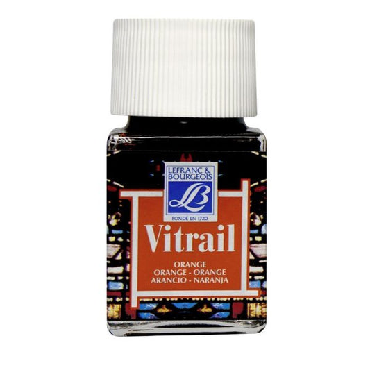 GLASS COL VITRAIL 50ML ORANGE