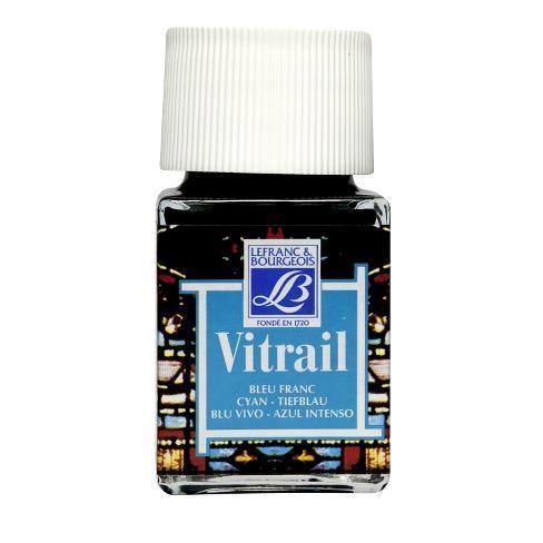 GLASS COL VITRAIL 50ML CYAN