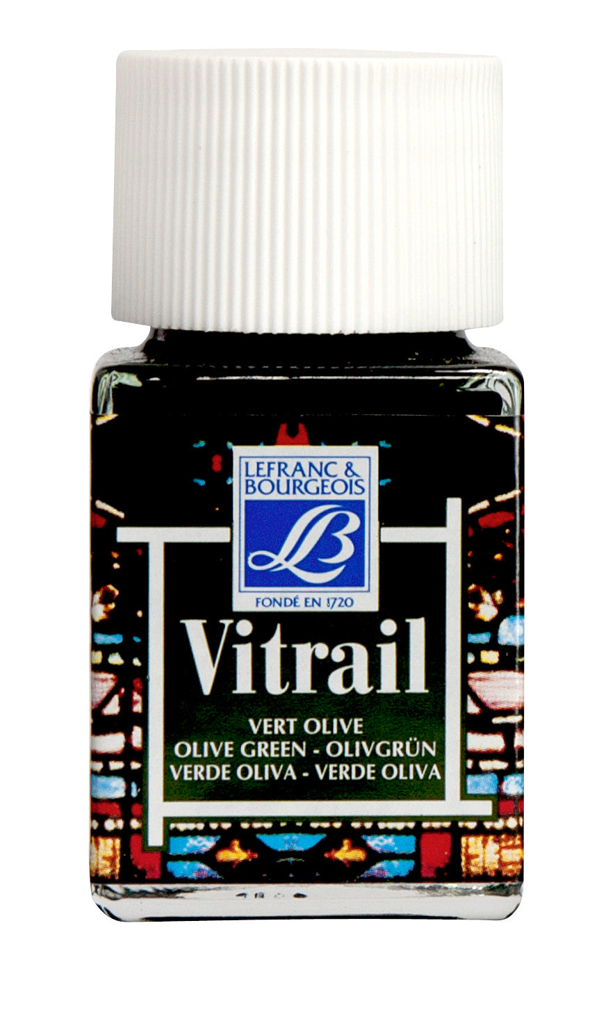 GLASS COL VITRAIL 50ML OLVE GN
