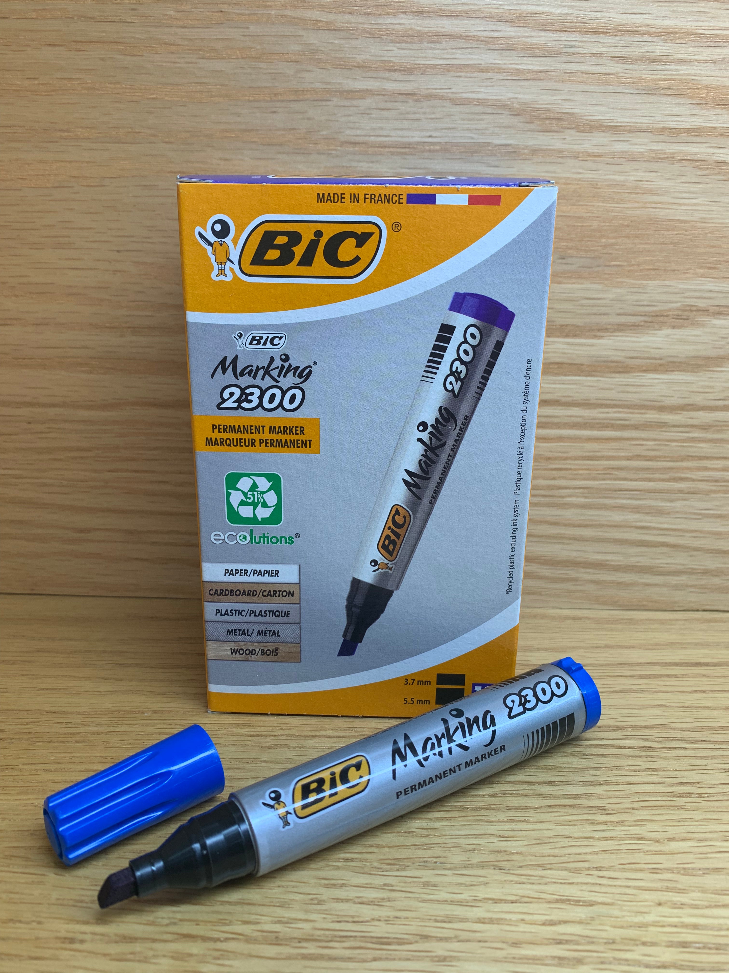 PERM MARKER BISEAU 2300 BLEU BTE DE 12