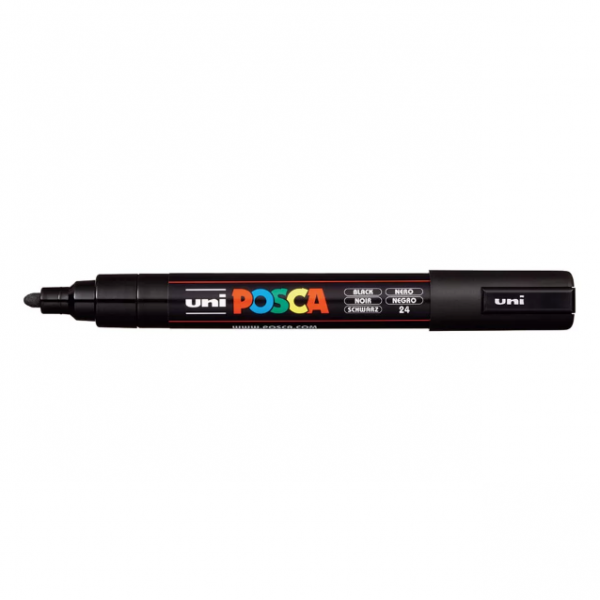 POSCA MARKERS A BASE D'EAU PC_5M NOIR