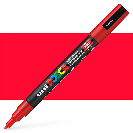 POSCA MARKERS A BASE D'EAU PC_5M ROUGE