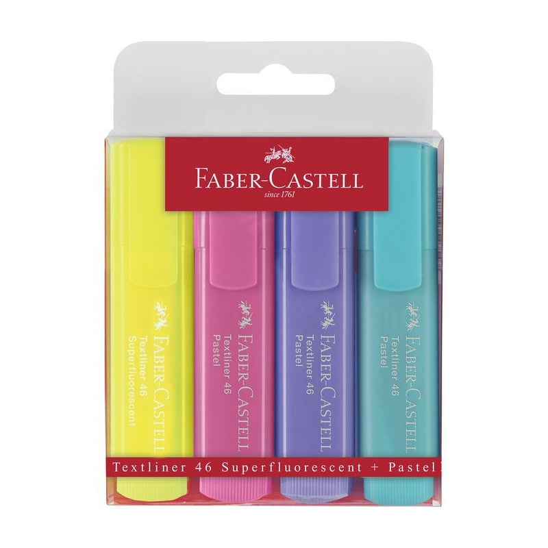 FLUORESENT SET 4 TEXTLINER PASTEL