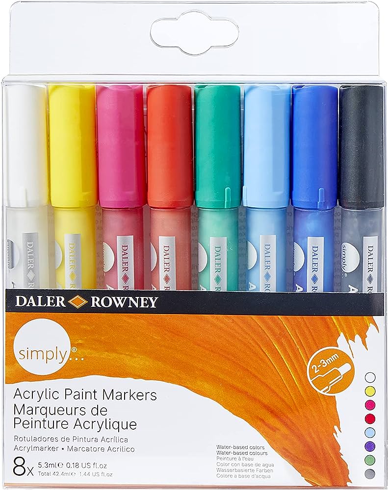 SIMPLY ACRYLIC MARKERS X8