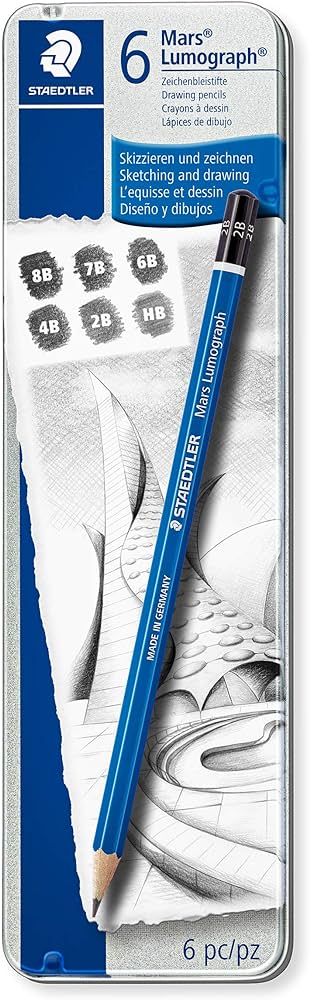 BTE 6 CRAYONS LUMOGRAPH DE DESSIN