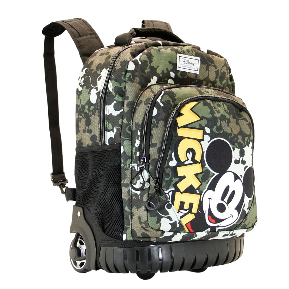 MICKEY MOUSE VERT MILITAIRE SAC À DOS TROLLEY