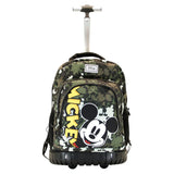MICKEY MOUSE VERT MILITAIRE SAC À DOS TROLLEY