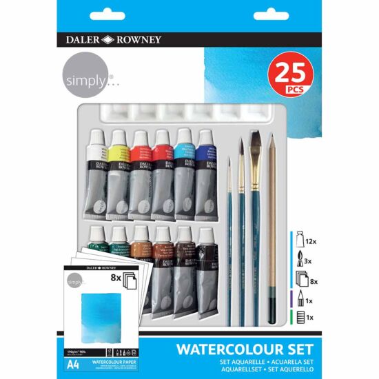 Set Aquarelle simply 25 pcs